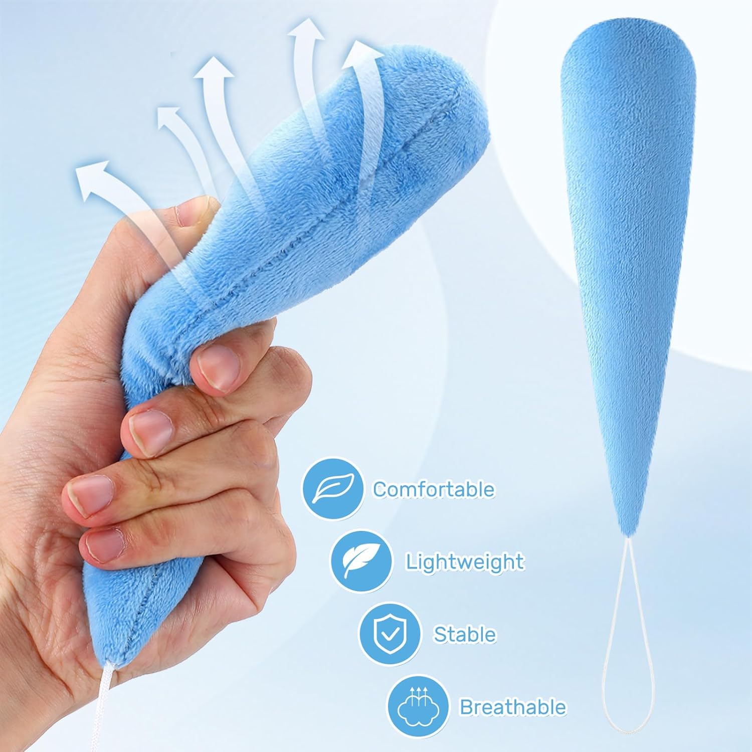 Soulchen Palm Protector Carrot Shape for Hand Contracture Support with Wands

