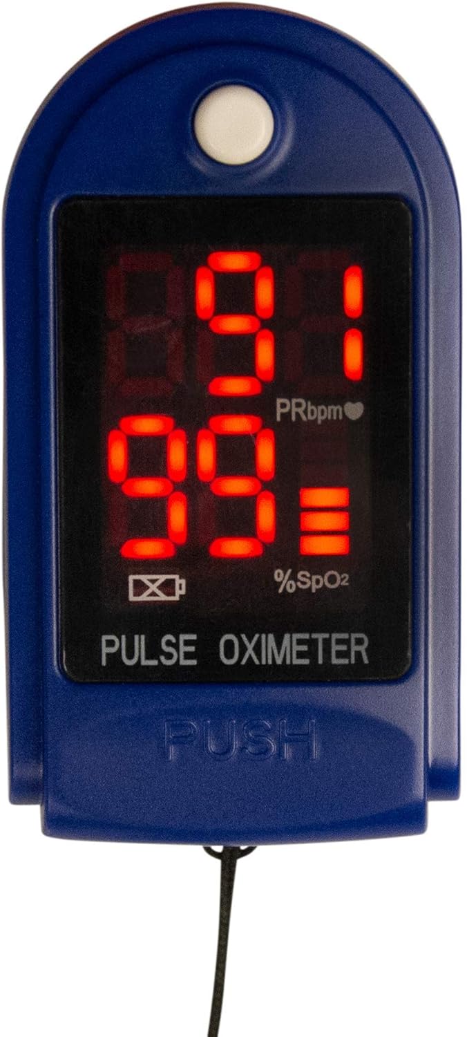 Roscoe Medical Fingertip Pulse Oximeter Oxygen Saturation Monitor for Kids & Adults

