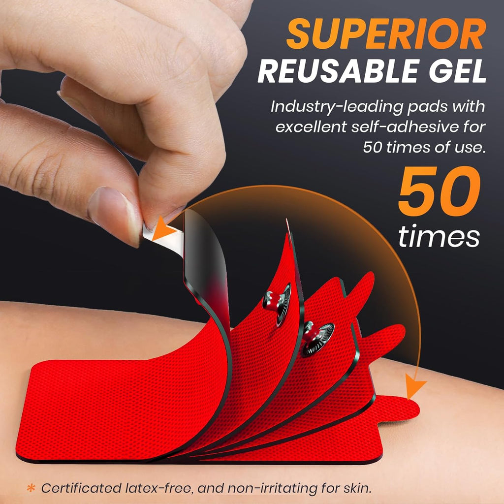AVCOO 3-in-1 TENS EMS muscle stimulator with portable electronic pulse massager

