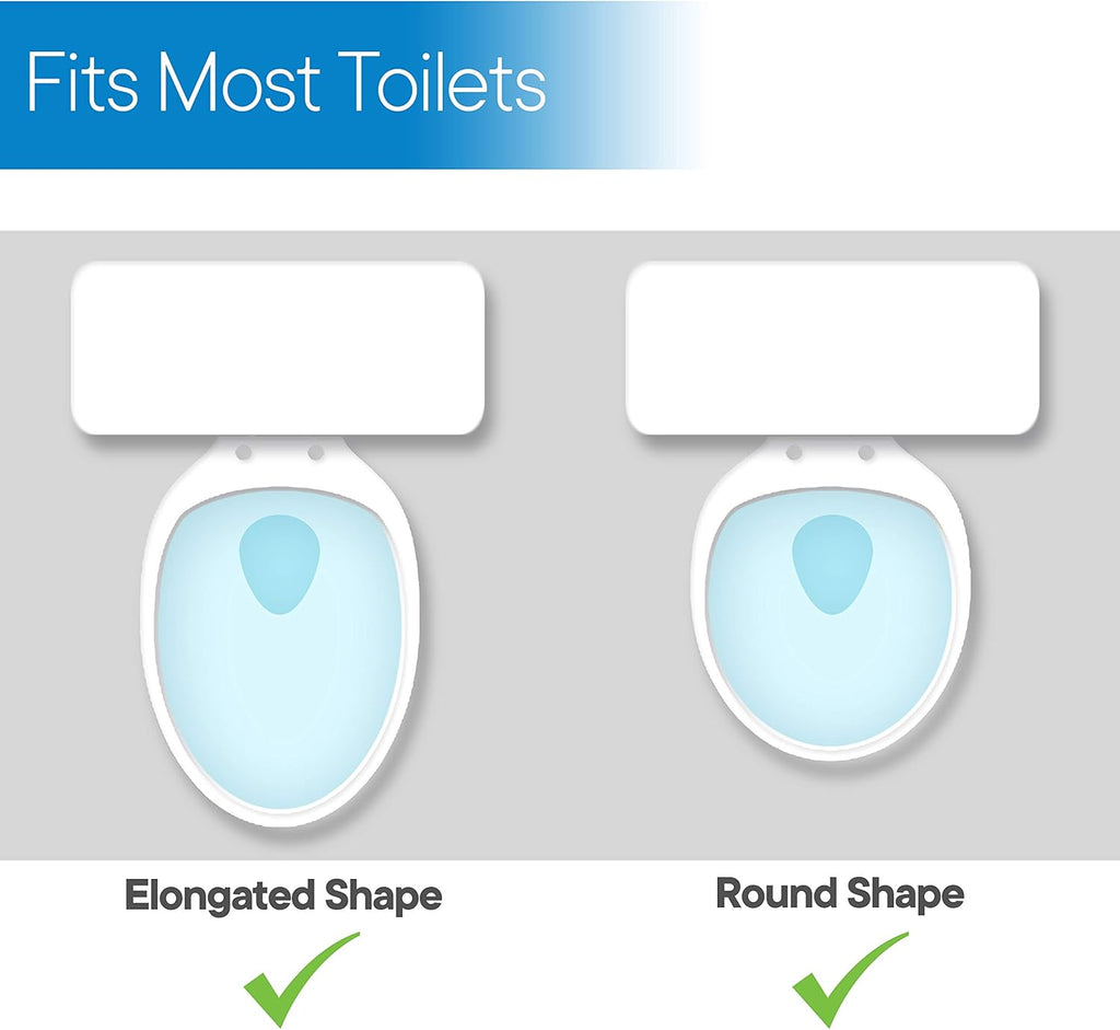 RMS Raised Toilet Seat 5-Inch Elevated Riser with Adjustable Padded Arms

