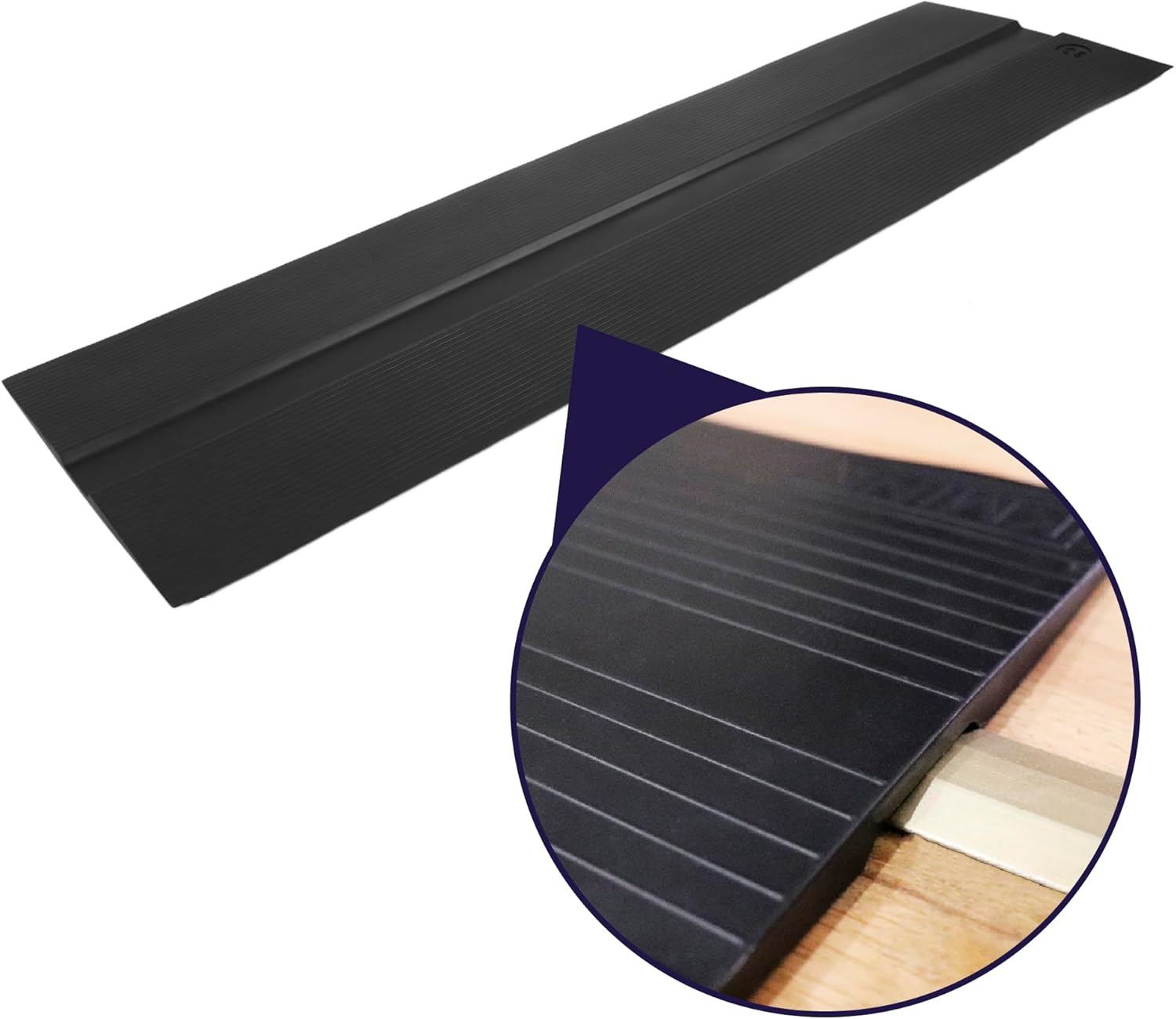 KMINA Wheelchair Door Threshold Ramp Thin Non-Slip Rubber for Doorways, Patented

