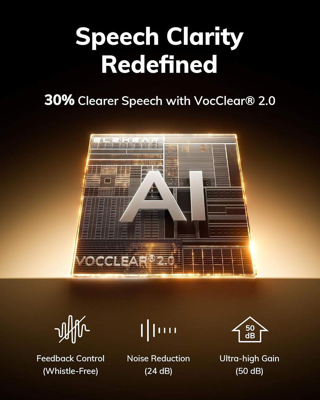 ELEHEAR Beyond Pro OTC Bluetooth Hearing Aids with VocClear 2.0 and App

