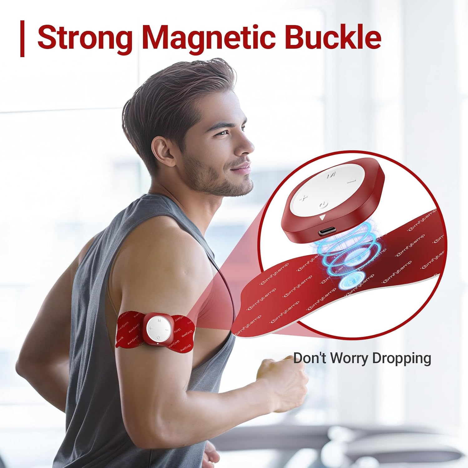 Comfytemp Wireless & Wired 2-in-1 TENS EMS Unit for Muscle Pain Relief, K6134

