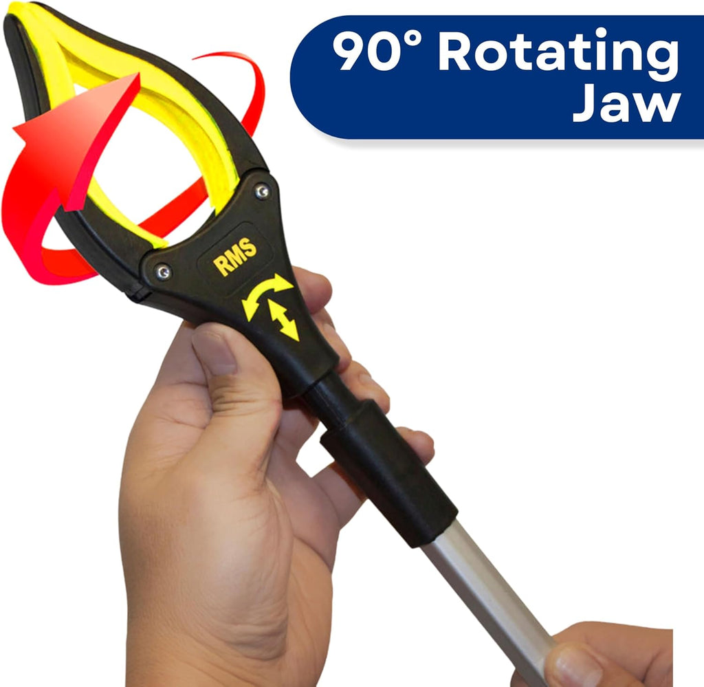 RMS Rotating Jaw Reacher Grabber Mobility Aid for Easy Item Pickup

