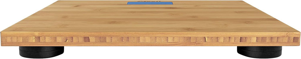 Escali Bamboo Digital Bathroom Scale for Body Weight, Extra-High Capacity 440 lb

