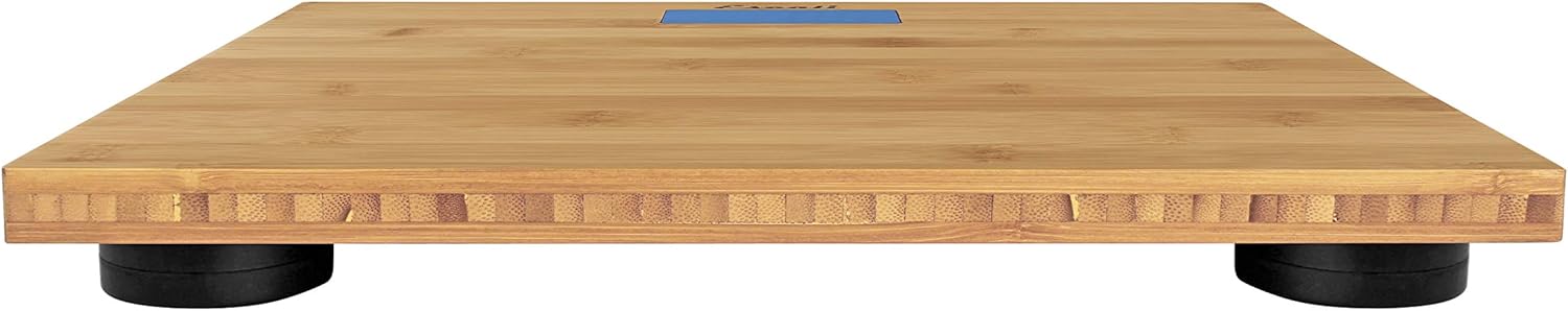 Escali Bamboo Digital Bathroom Scale for Body Weight, Extra-High Capacity 440 lb

