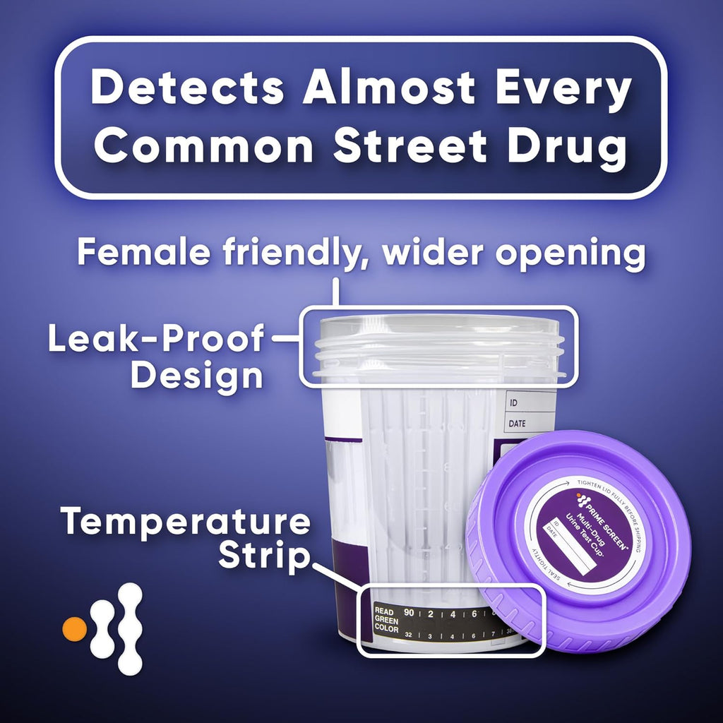 Prime Screen 14 Panel Urine Drug Test Cup for Instant Drug Screening

