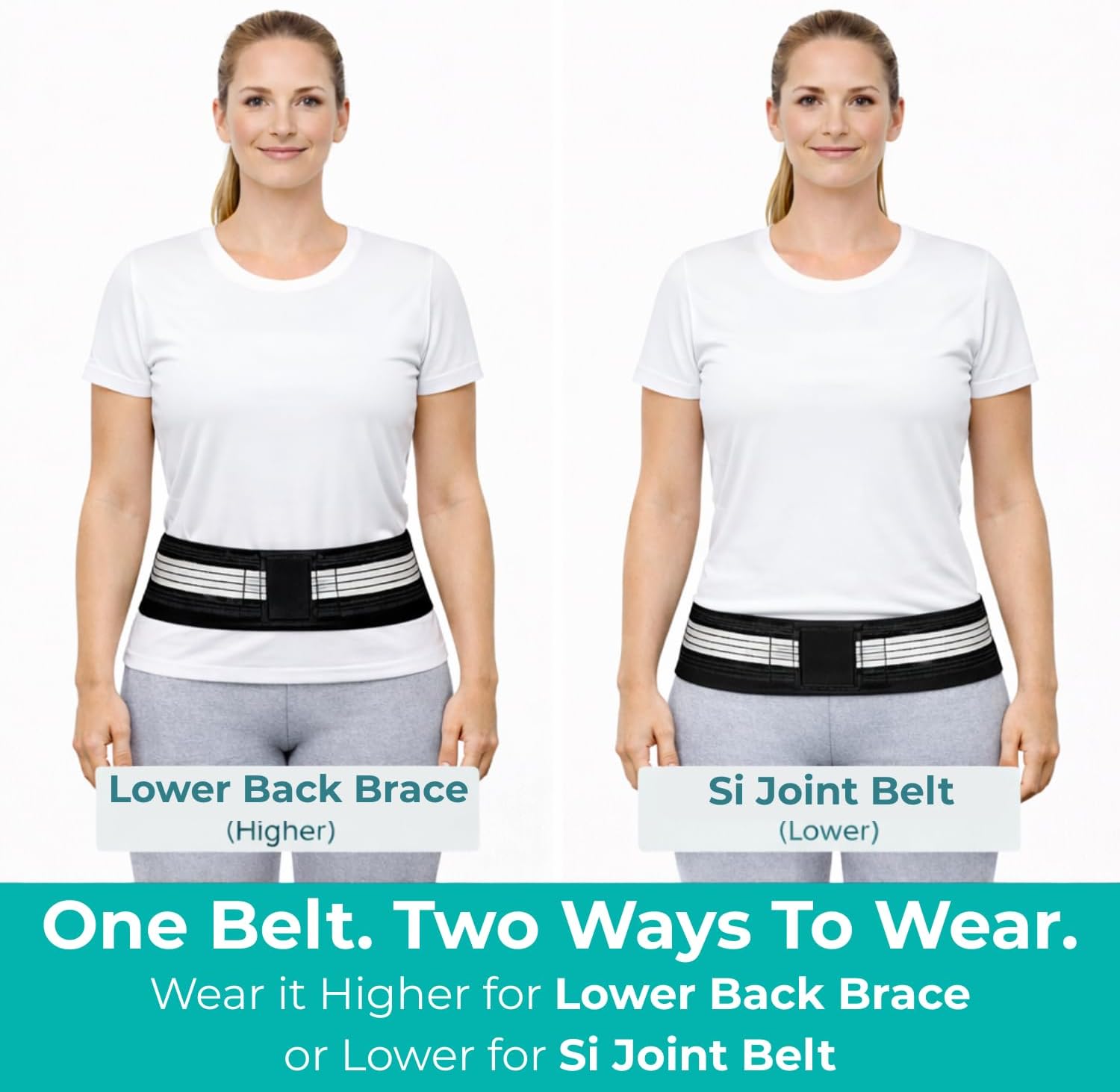 Lightweight Neoprene Lumbar Support Back Brace Belt for Lower Back Pain

