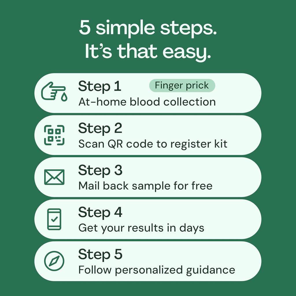 Everlywell Food Sensitivity Test Kit for 96 Foods, At-Home Collection, CLIA Lab


