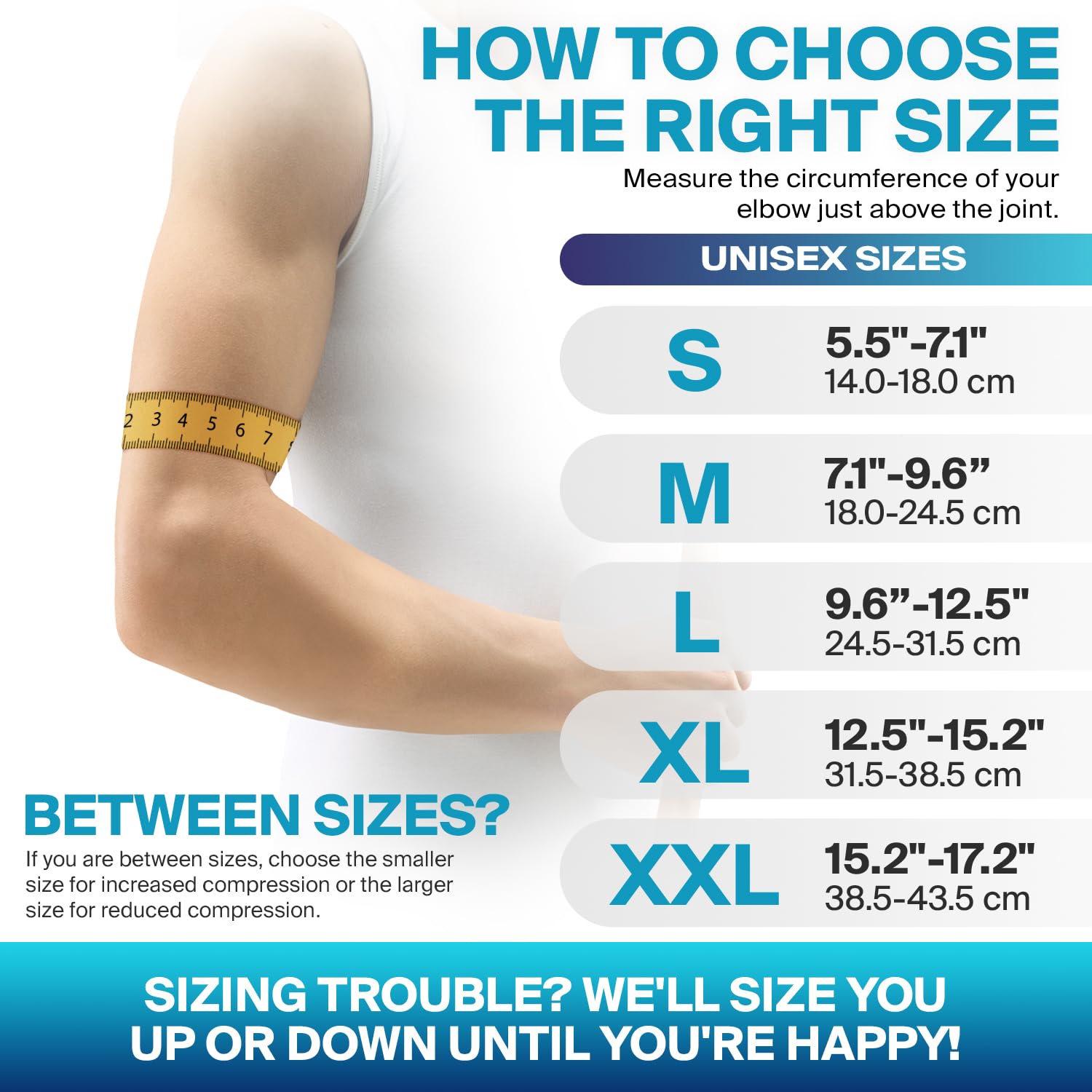 DR. BRACE Elite Elbow Compression Sleeve with Gel Pad for Tennis & Golfer’s Elbow

