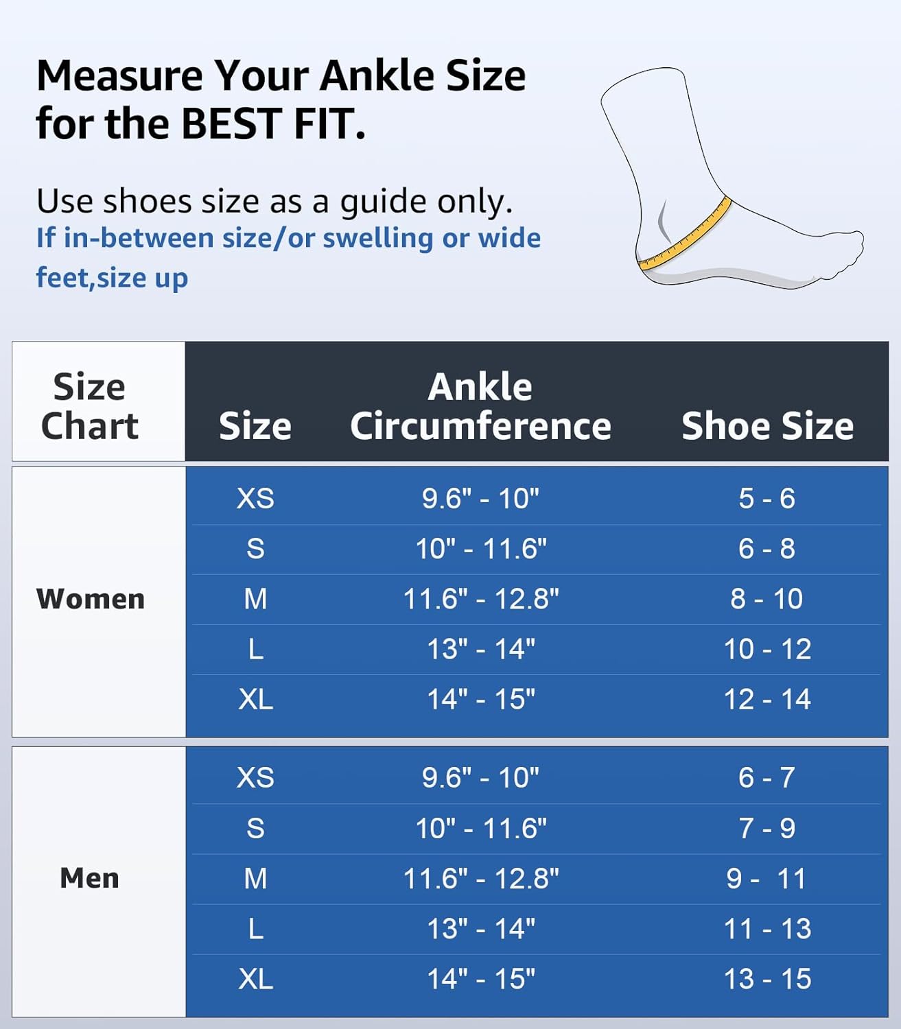 Slim-Fit Ankle Brace with 2 Auto-Shaped Pads, Quick Lace-Up Ankle Support


