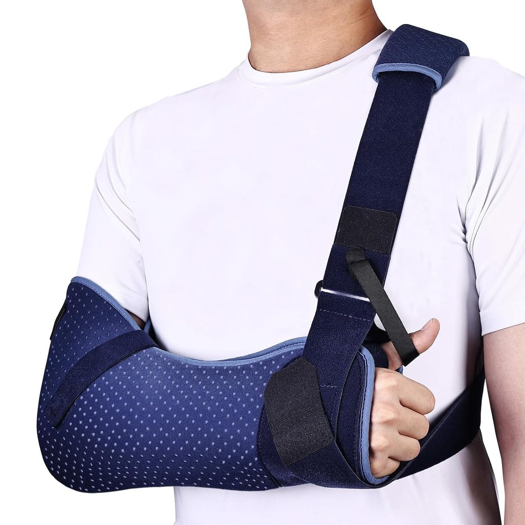 Willcom Arm Sling Shoulder Immobilizer with Waist Strap for Rotator Cuff Surgery

