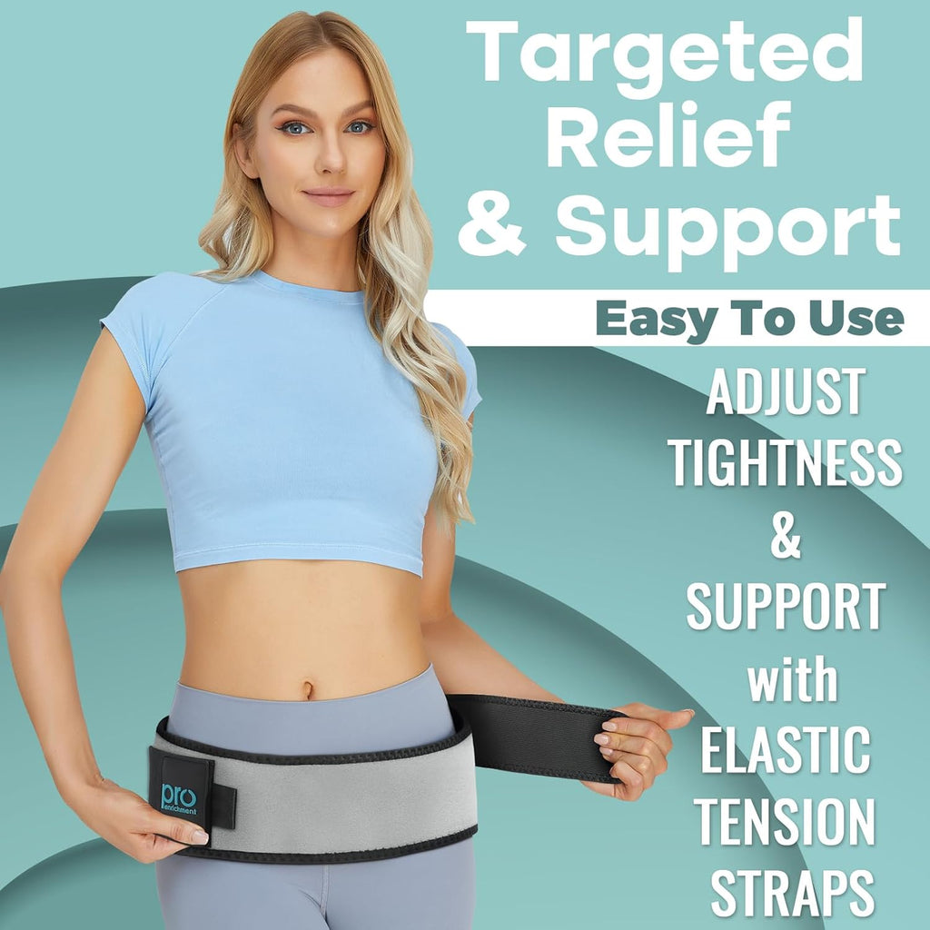 Pro Enrichment Sacroiliac SI Joint Belt, Adjustable Pelvic Lower Back Support Brace

