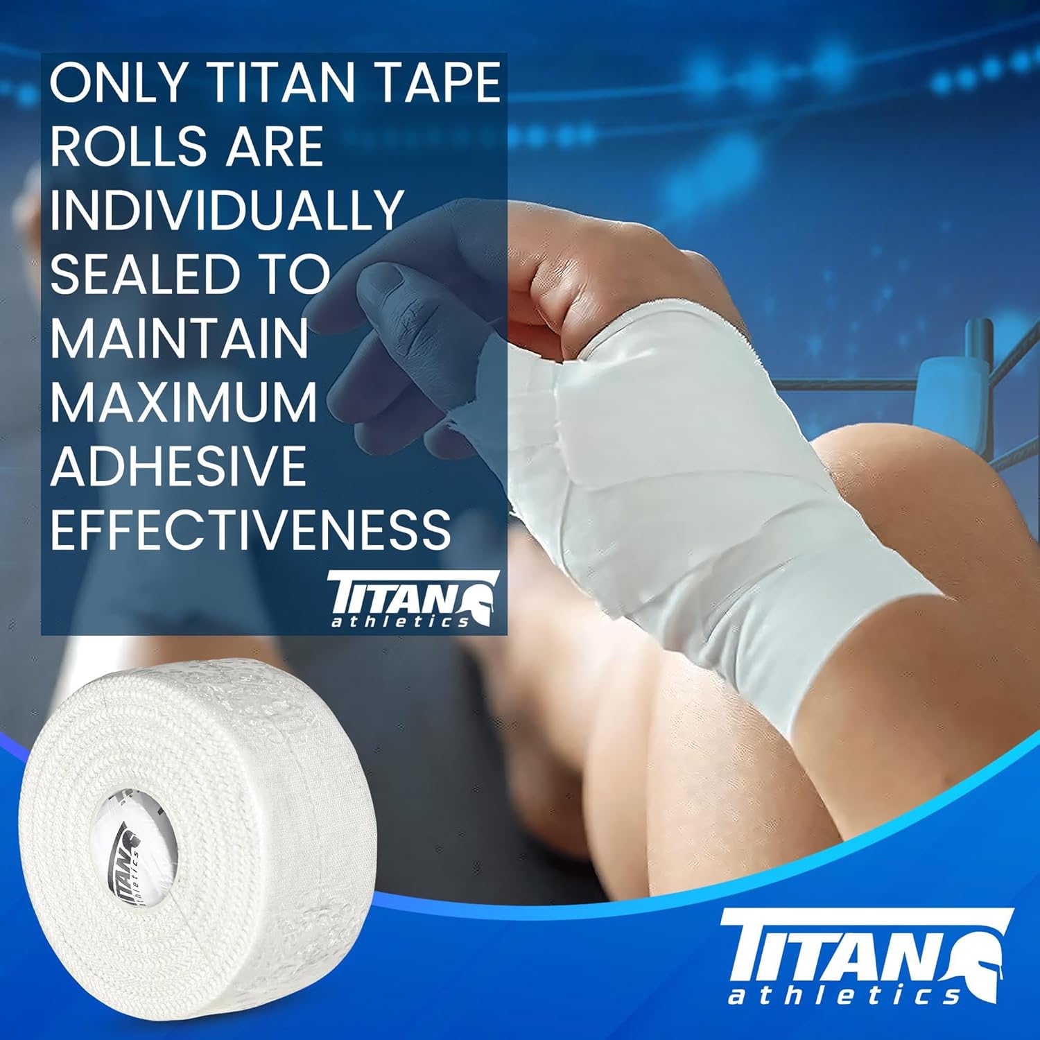 Titan Athletics Athletic Tape, Medical Sports Tape Roll, 1.5 in x 45 ft

