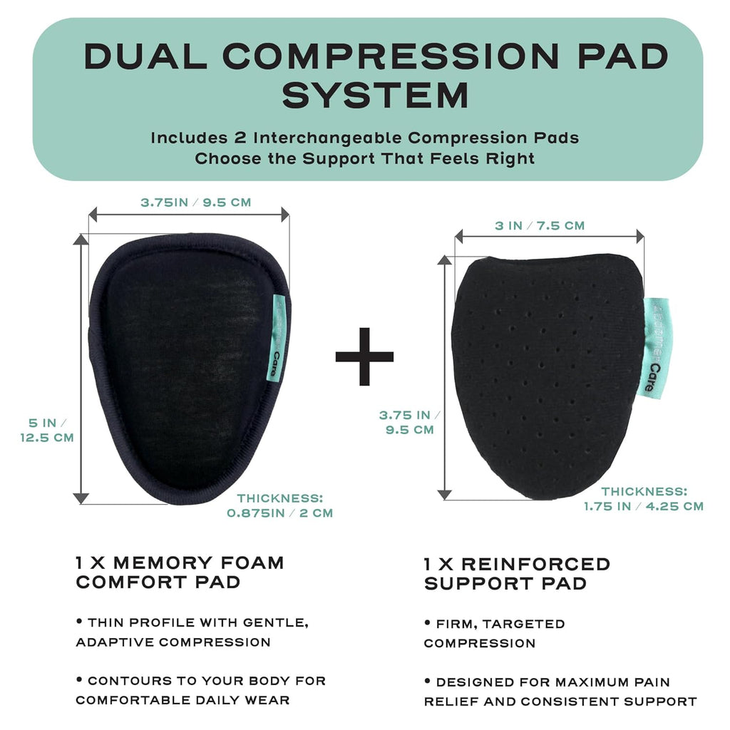Abdomencare Inguinal Hernia Support Belt for Men & Women with 2 Compression Pads

