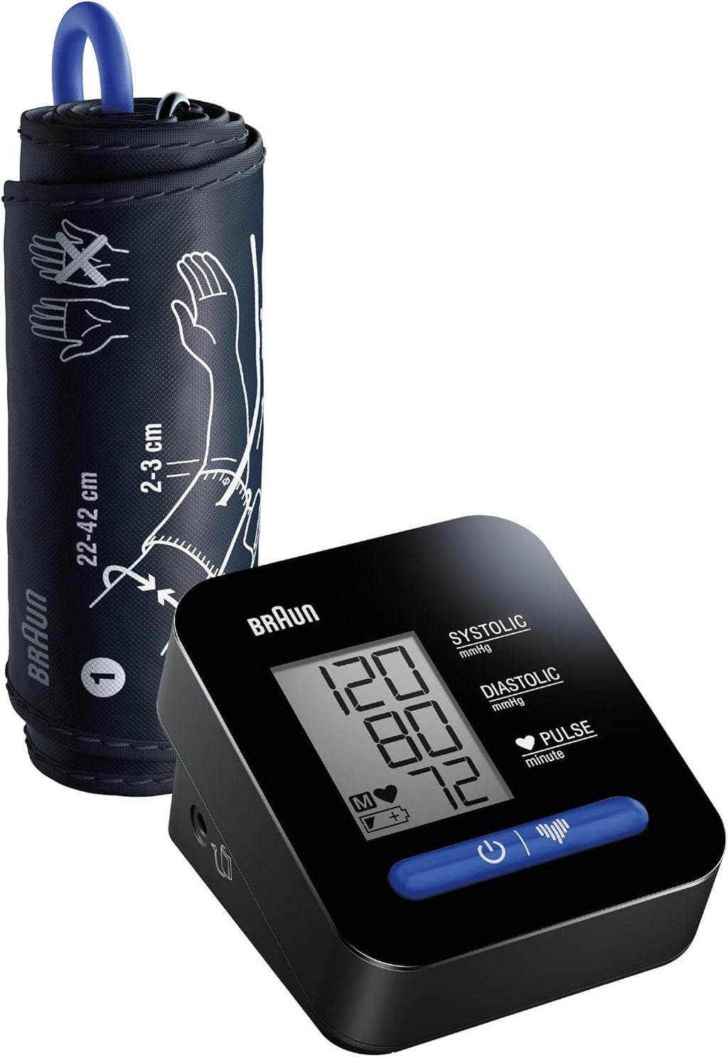 Braun ExactFit 1 Upper Arm Digital Blood Pressure Monitor with Adjustable Cuff BUA5000

