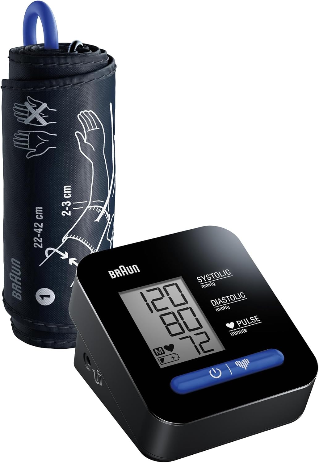 Braun ExactFit 1 Upper Arm Digital Blood Pressure Monitor with Adjustable Cuff BUA5000

