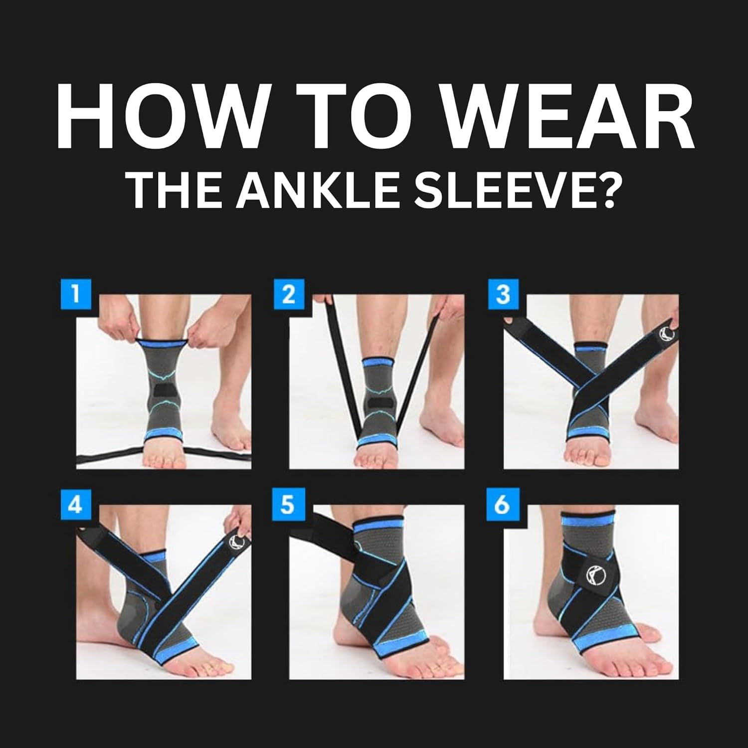 Koprez Plantar Fasciitis Sleeve with Ankle Compression Support, Breathable Brace

