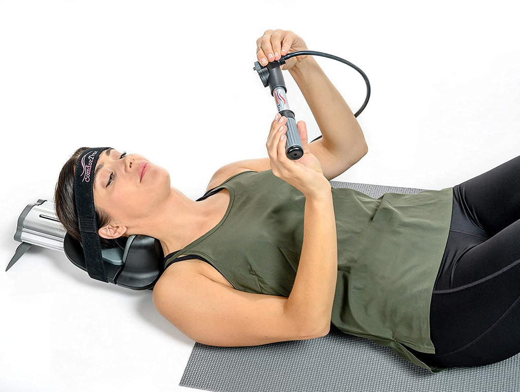 ComforTrac Deluxe Home Cervical Traction Kit with Memory Foam Headrest & Carrying Case

