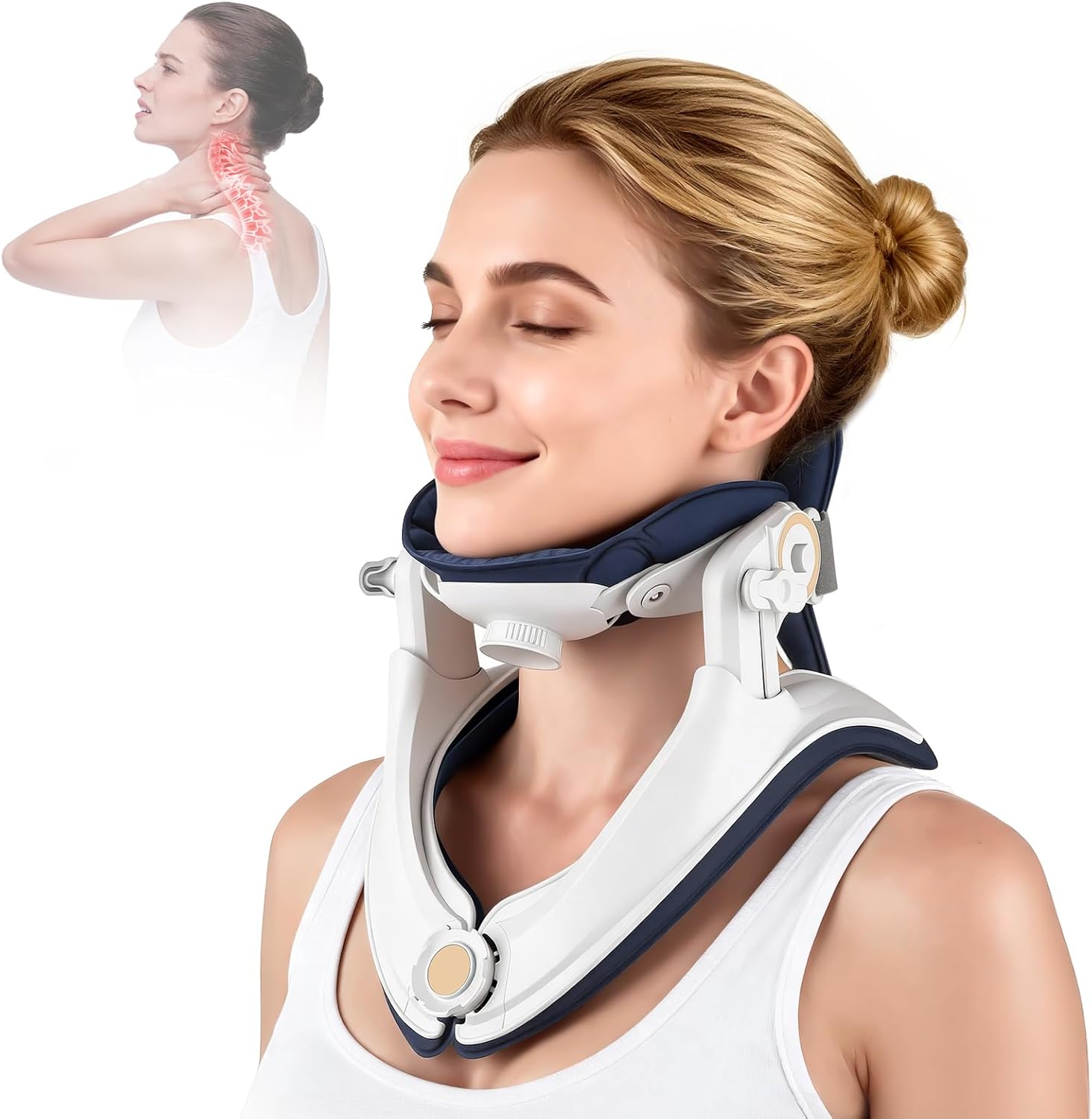Sanivor Neck Traction Device Cervical Spine Decompression Support Brace

