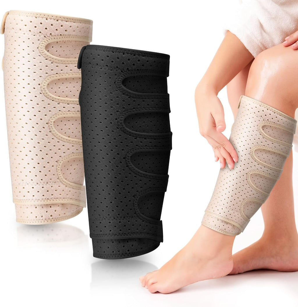 Hoolerry 5-Strap Calf Compression Wrap for Lymphedema, Edema, Venous Insufficiency

