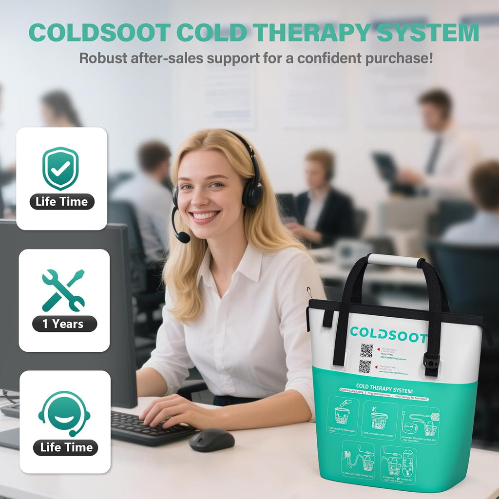 COLDSOOT Portable Ice Therapy Machine for Knee After Surgery Cold Therapy Pad


