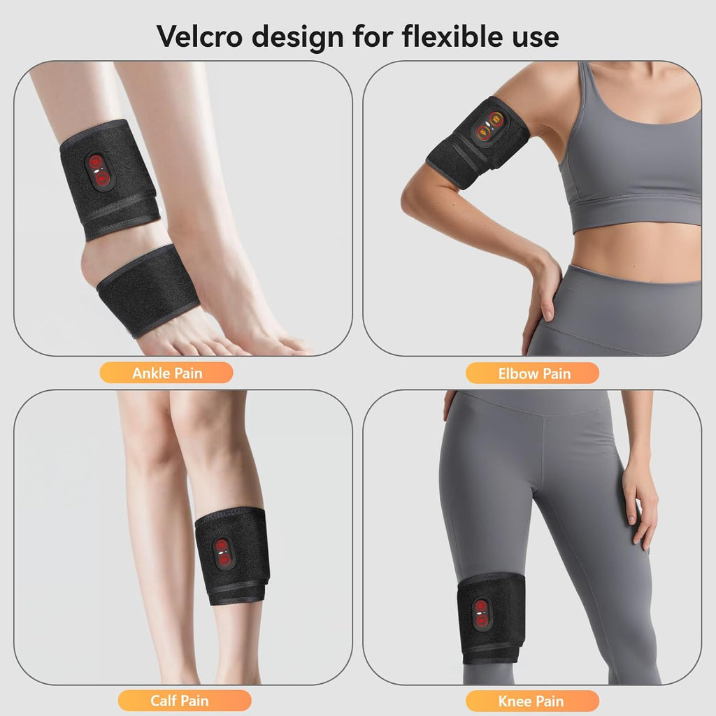 Yabuu Cordless Wrist Heating Pad with Massage for Carpal Tunnel and Arthritis

