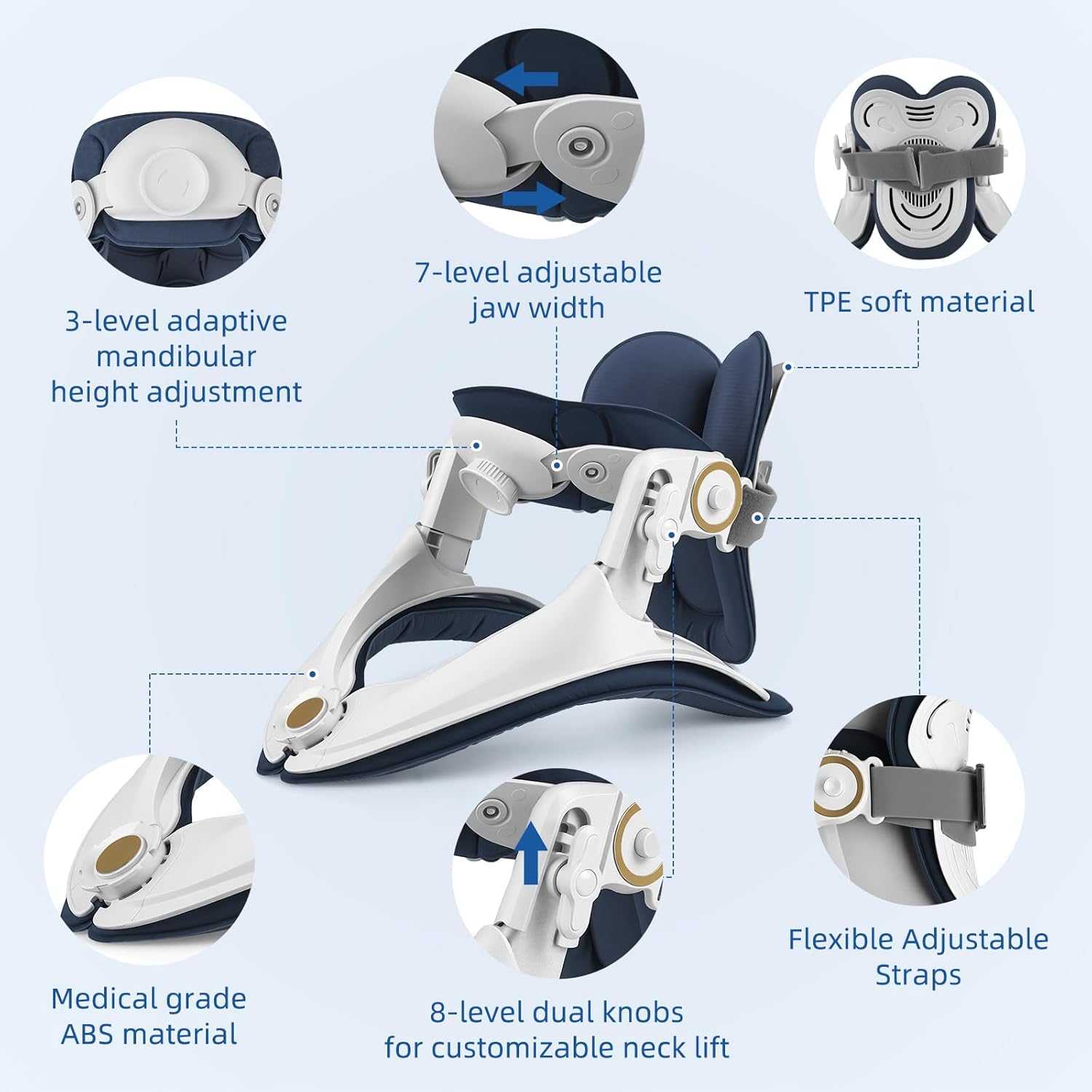 Sanivor Neck Traction Device Cervical Spine Decompression Support Brace

