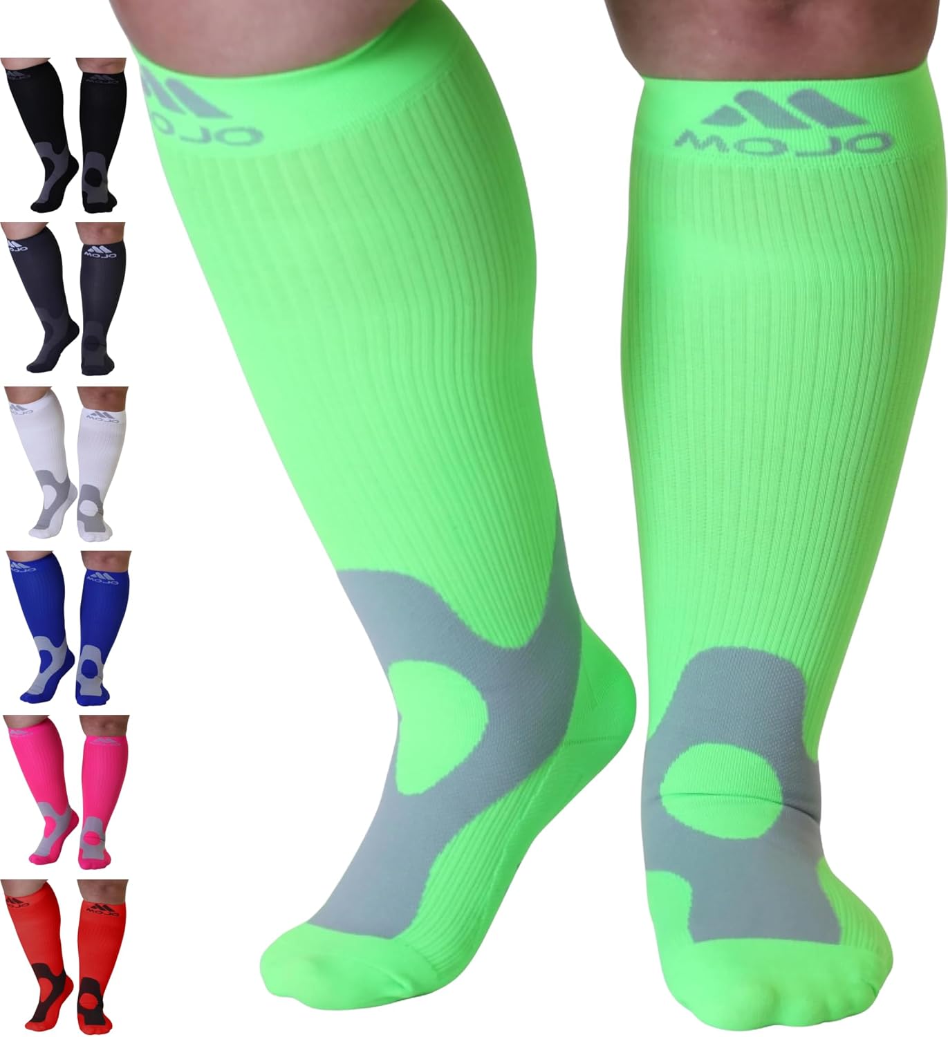 Mojo Medical Compression Socks Knee High 20–30mmHg for Women and Men A601R

