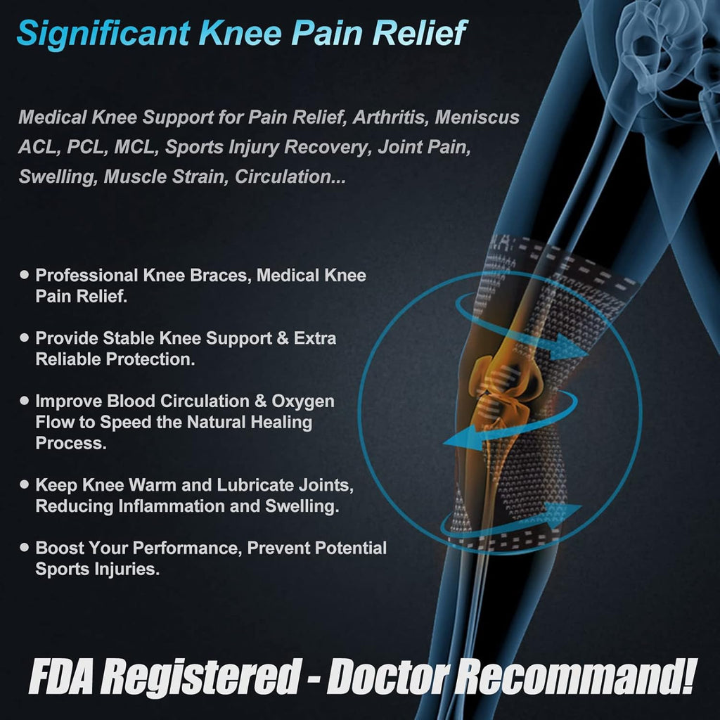 NEENCA Compression Knee Sleeves with Patella Gel Pad and Side Stabilizers

