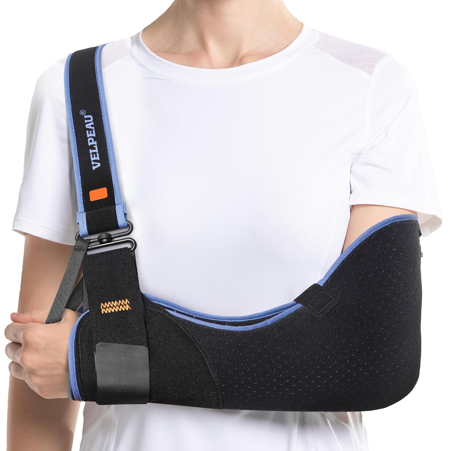 Velpeau Arm Sling Shoulder Immobilizer Rotator Cuff Support Brace for Left or Right

