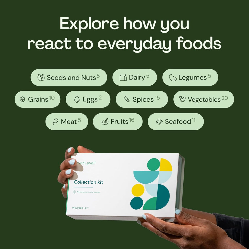 Everlywell Food Sensitivity Test Kit (IgG) for 204 Foods, At-Home Collection

