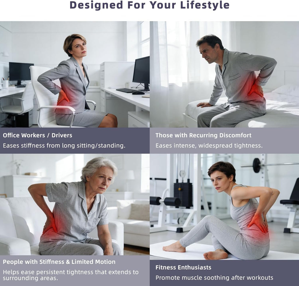 Zenopax 4-in-1 Electric Lumbar Traction Device, Adjustable Back Massager

