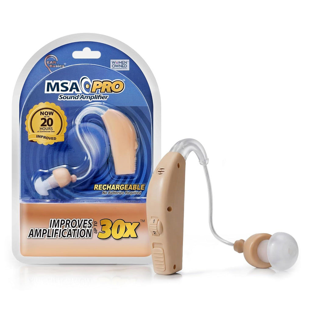 MSA PRO Rechargeable Sound Amplifier, Adjustable Volume, Up to 20 Hours

