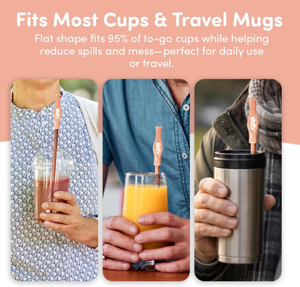 Flow-Limiting Dysphagia Safety Straw for Safe Drinking | Reusable Stainless Steel

