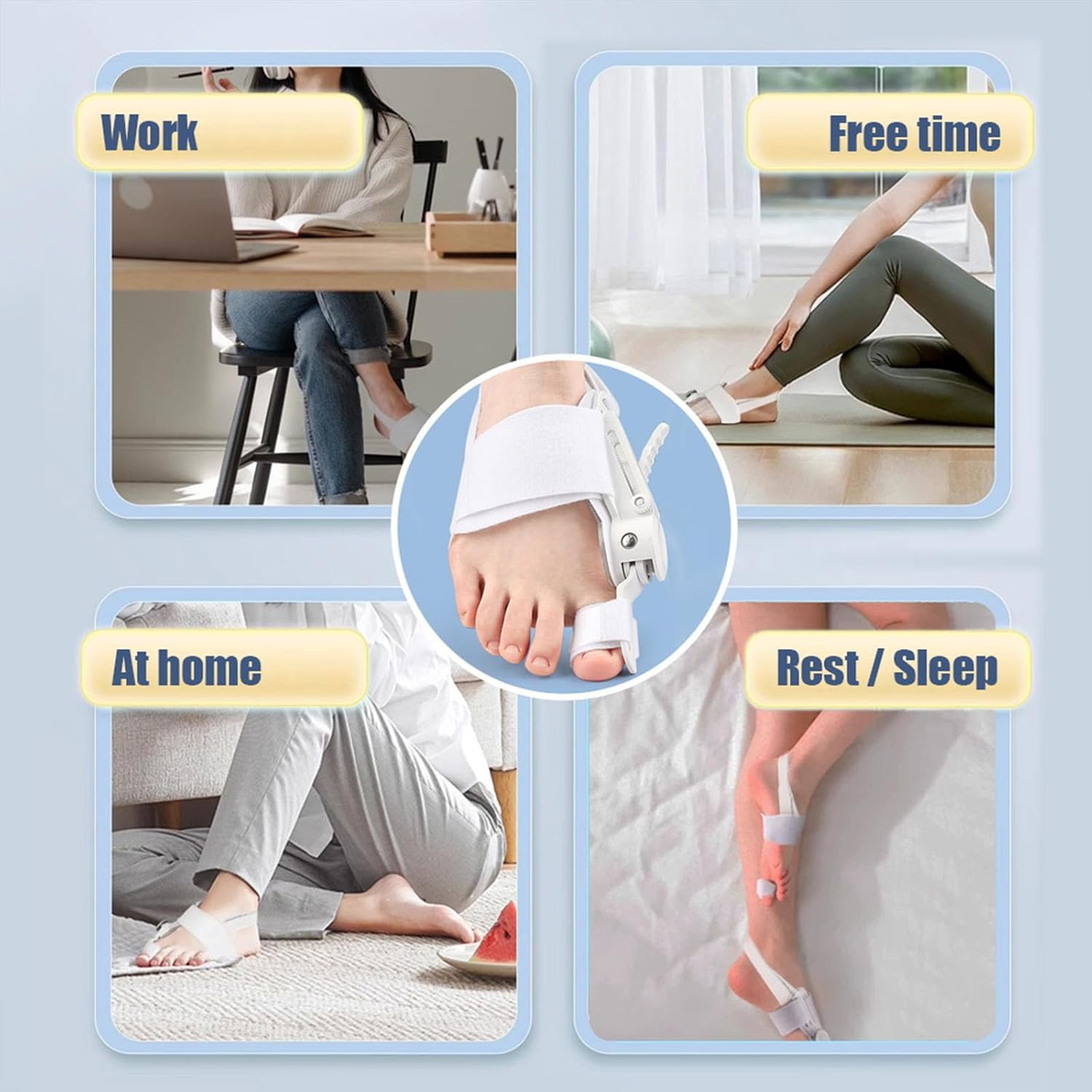 Adjustable Nighttime Bunion Corrector for Hallux Valgus Big Toe Straightener Brace

