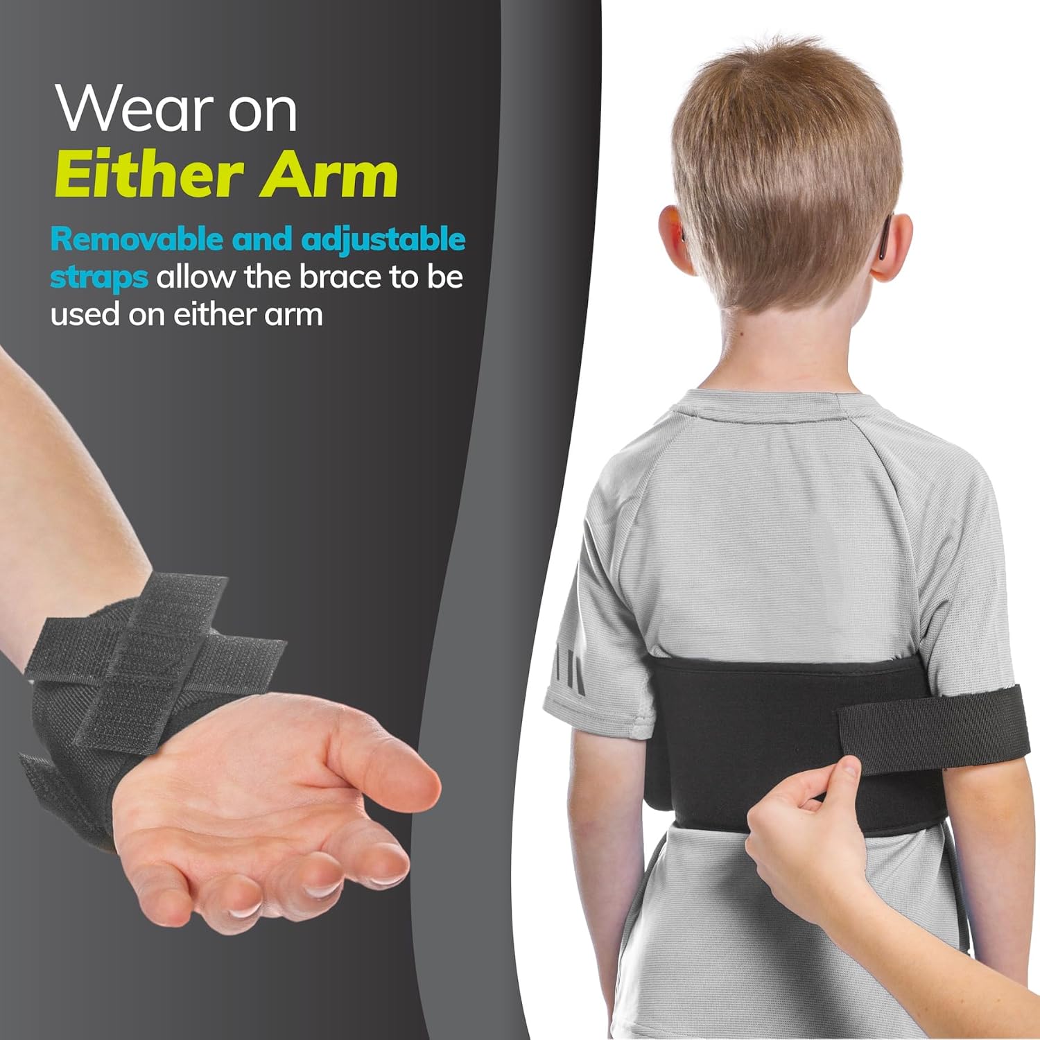 BraceAbility Pediatric Shoulder Immobilizer Arm Sling for Collarbone & Shoulder Injuries

