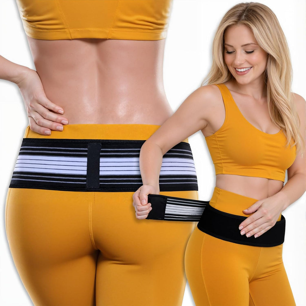 Sacroiliac SI Joint Hip Belt Brace for Lower Back Support, Adjustable Breathable

