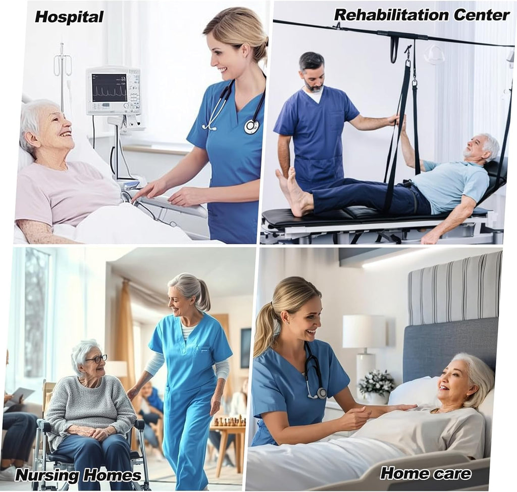 Positioning Bed Pad with Handles Waterproof Washable Reusable Bed Pad for Elderly

