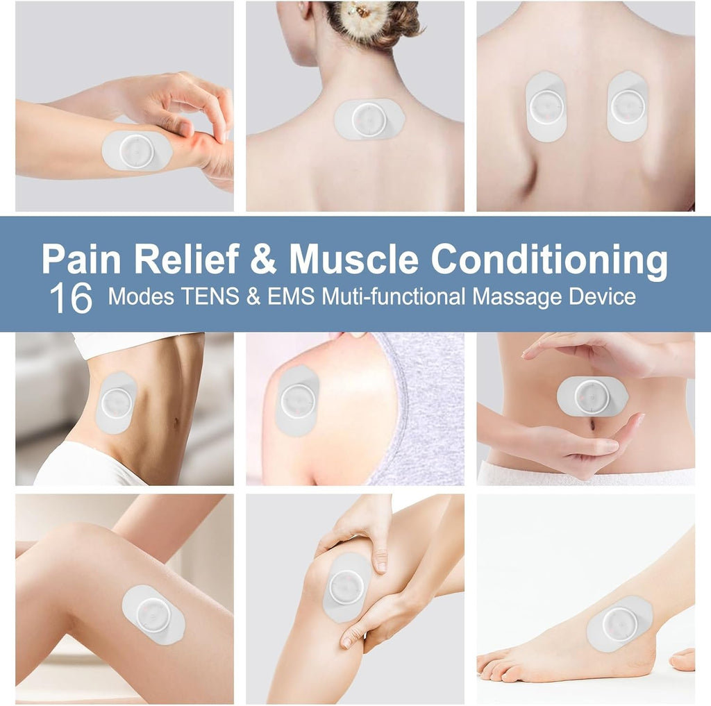 MASGRE Dual Channel Wireless TENS Unit EMS Muscle Stimulator Rechargeable

