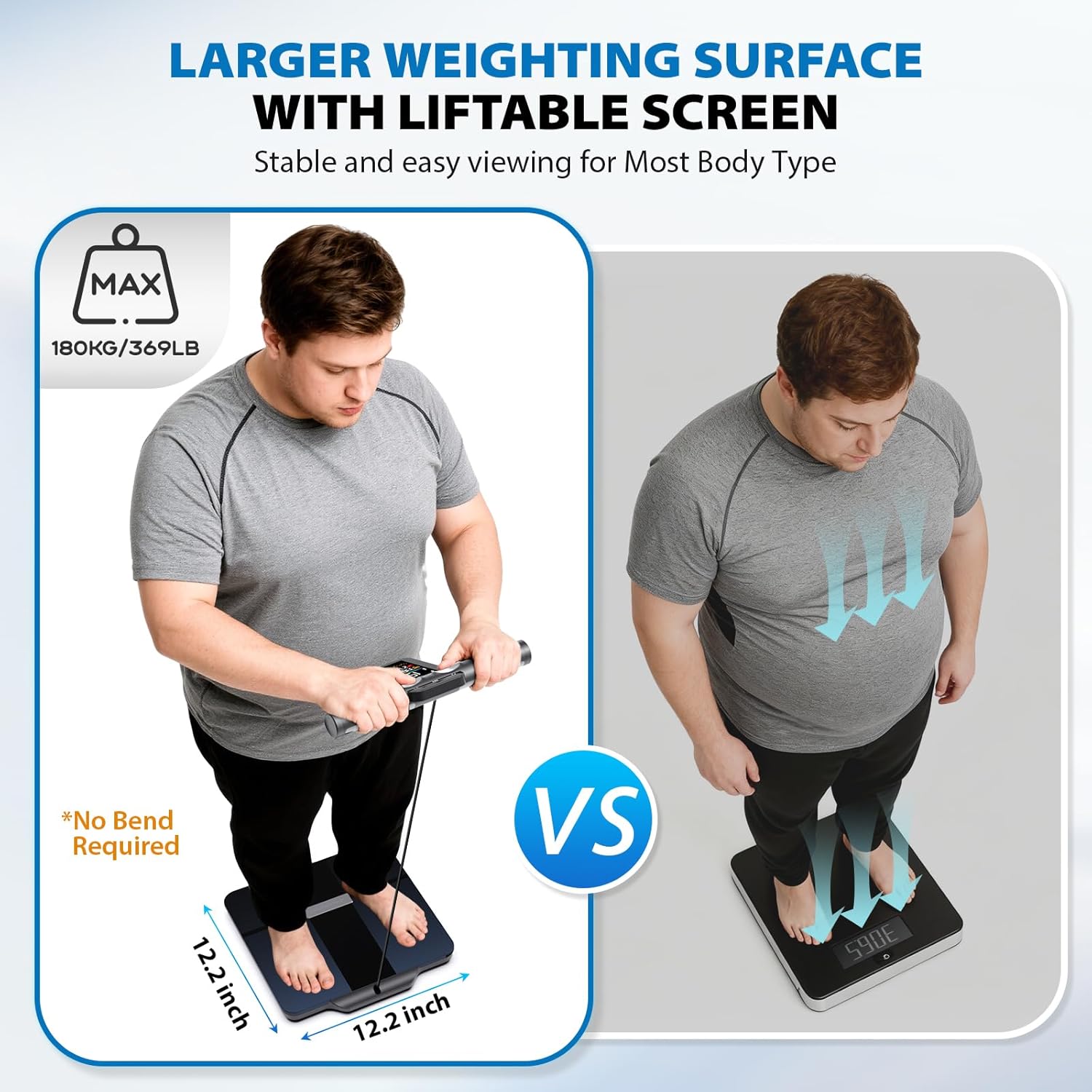 ABLEGRID 8-Electrode Smart Bathroom Scale Body Composition Analyzer

