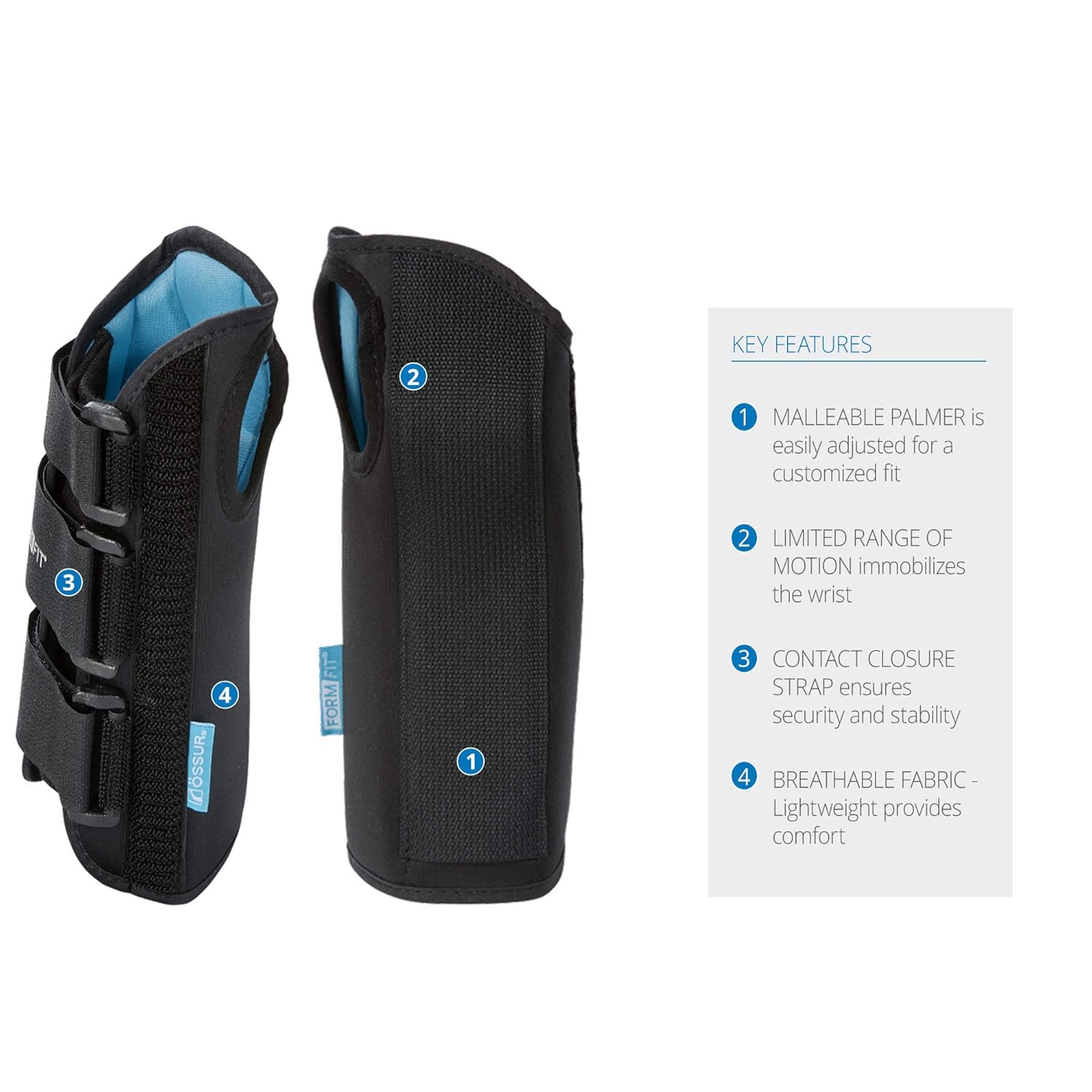 Ossur Formfit Wrist Brace for Carpal Tunnel and Tendonitis Support

