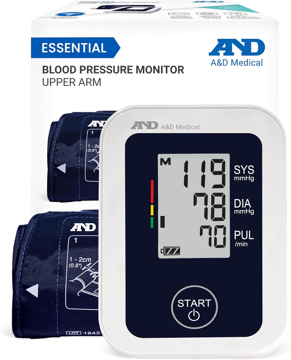A&D Medical UA-651 Upper Arm Blood Pressure Monitor for Home Use


