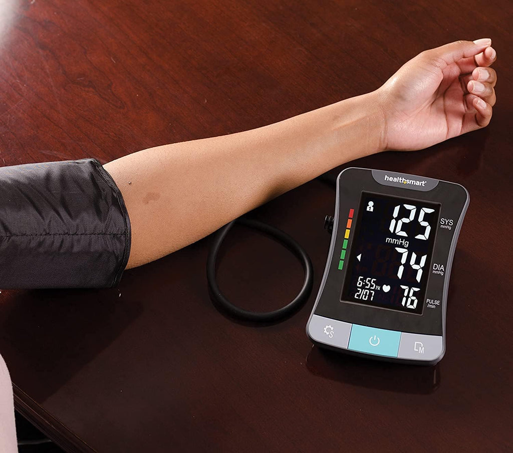 HealthSmart Digital Blood Pressure Monitor with Automatic Cuff, Pulse & Irregular Heartbeat

