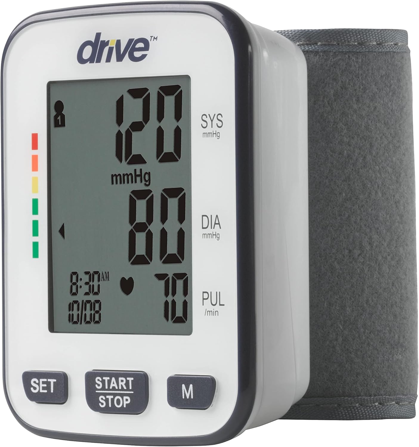Drive Medical Automatic Deluxe Wrist Blood Pressure Monitor with LCD Display

