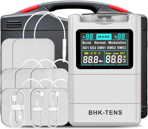 2025 TENS EMS Muscle Stimulator for Back Pain Relief, Dual Channel TENS Unit

