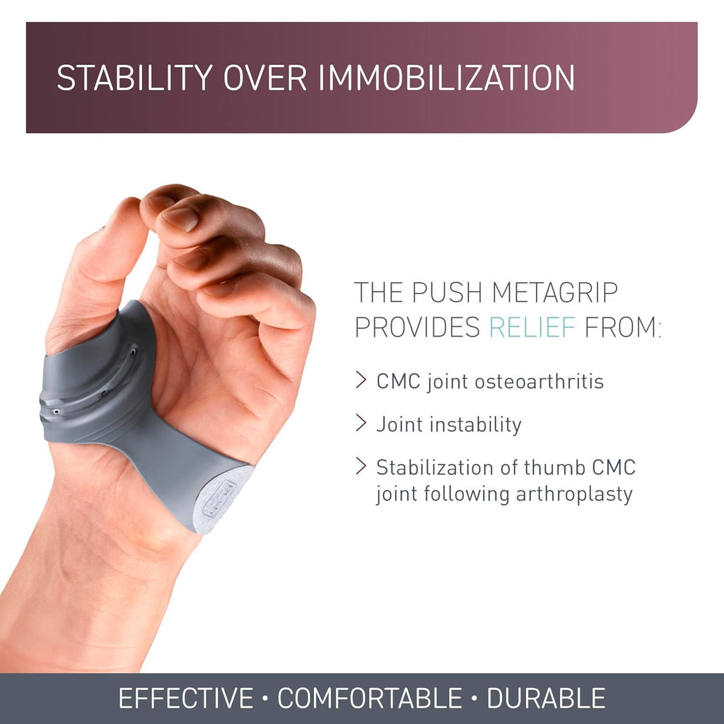 PUSH MetaGrip CMC Thumb Brace for Arthritis Thumb CMC Joint Stabilizer Support

