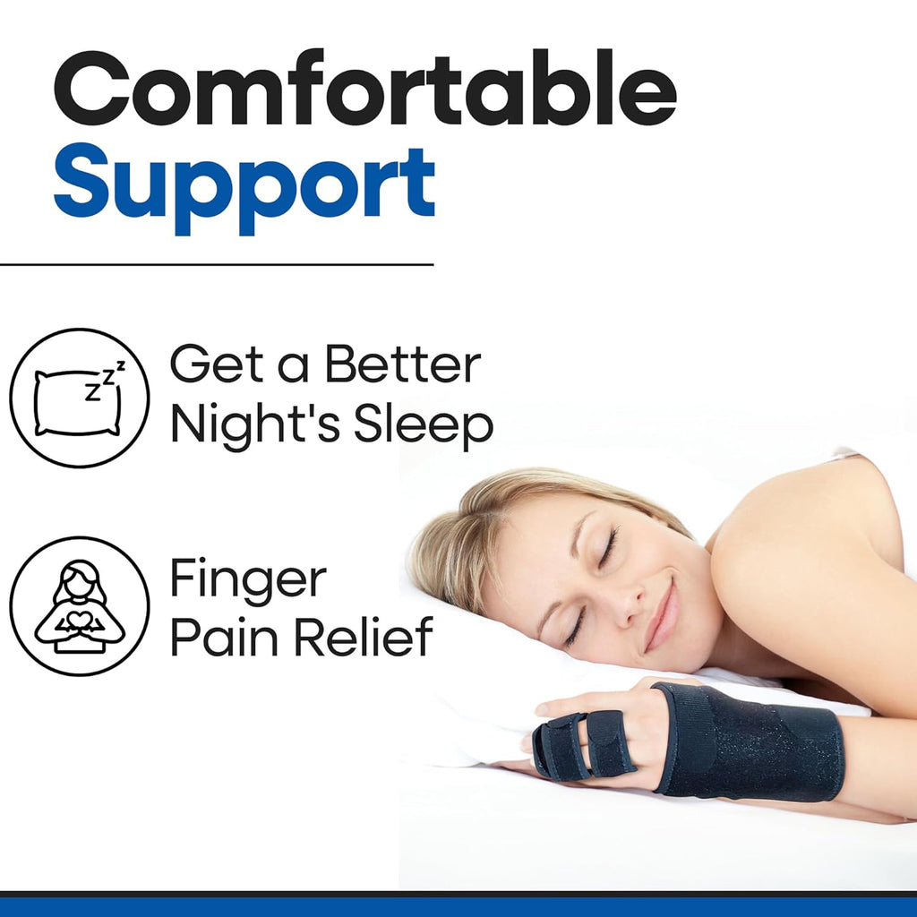 Armstrong America Trigger Finger Splint Finger Brace with Metal Straightener Support

