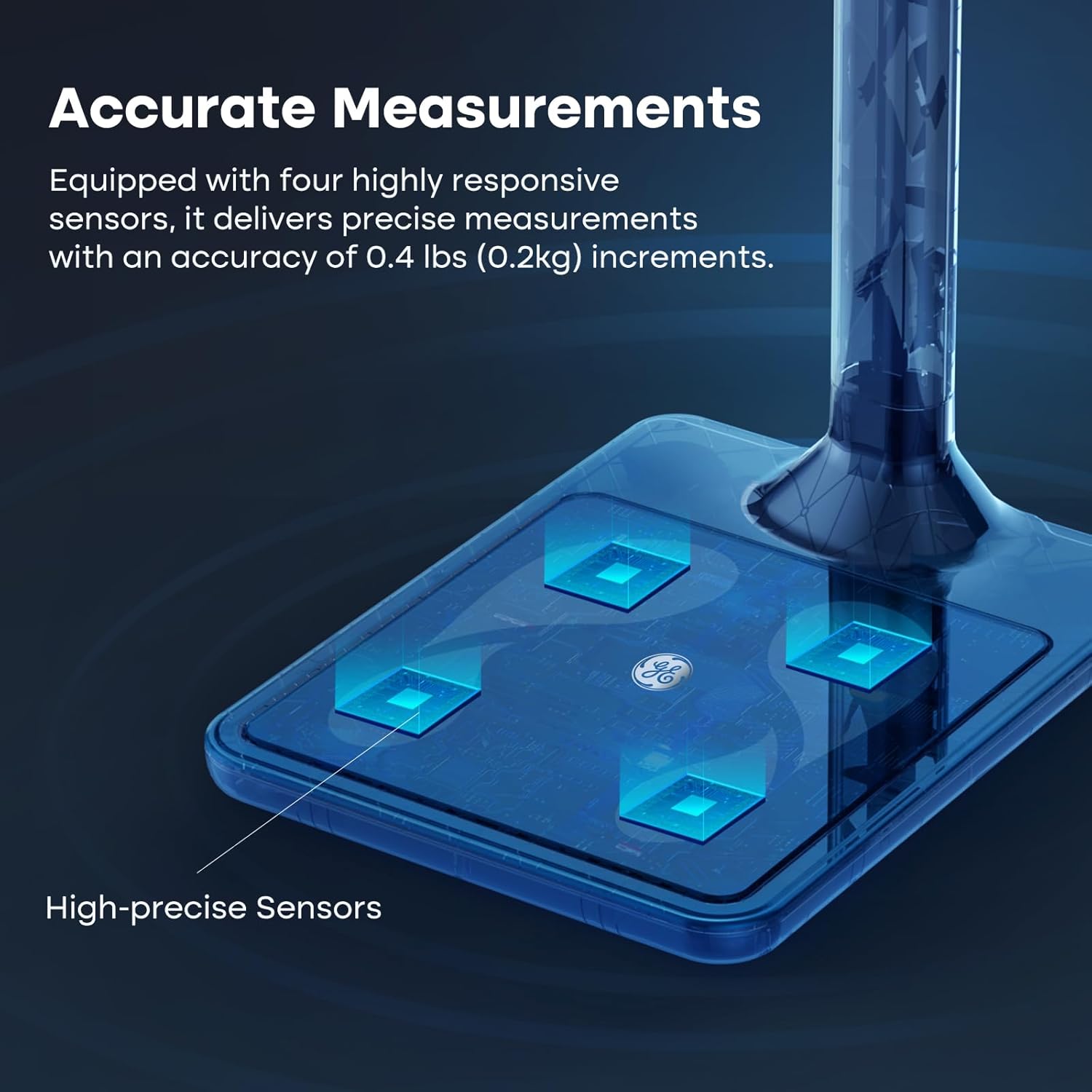 GE Digital Physician Scale with Ultrasonic Height Measurement, 485 lb Capacity

