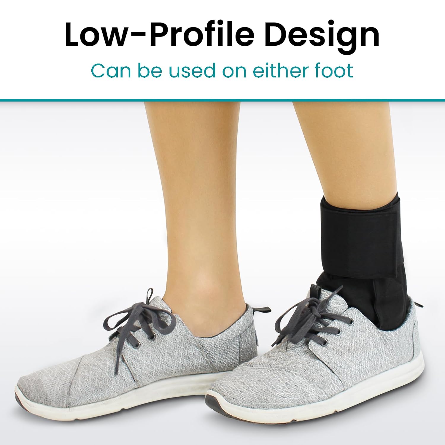 Vive Lace-Up Ankle Brace with Adjustable Figure-Eight Straps for Support

